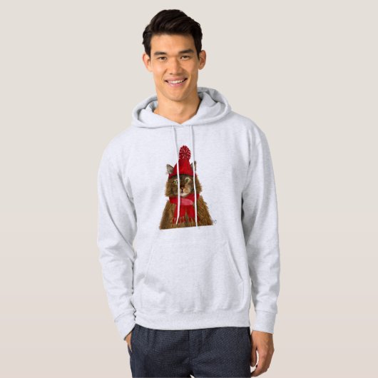 Maine Coon Cat Hoodie (Voorkant volledig)