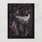 Maine Coon cat in an antient aristocratisme pak Briefkaart (Voorkant)