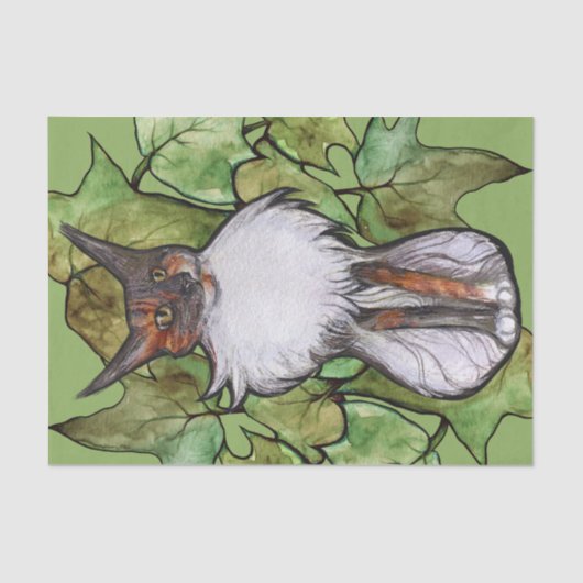 Maine Coon Cat Ivy Dilute Calico Tissuepapier (Voorkant)