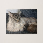 Maine Coon Cat Jigzaag Puzzle Legpuzzel (Horizontaal)