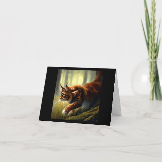 Maine Coon Cat Kaart (Voorkant)