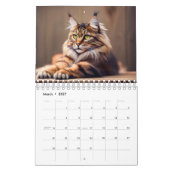Maine Coon Cat Kalender Digitale AI Verf (Mar 2027)
