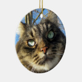 Maine Coon Cat Kat Keramisch Ornament (Rechts)