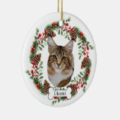 Maine Coon Cat Keramisch Ornament (Rechts)