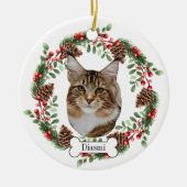 Maine Coon Cat Keramisch Ornament (Voorkant)