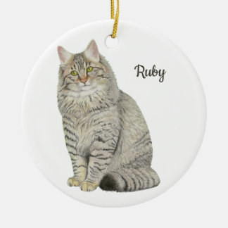 Maine Coon Cat Keramisch Ornament