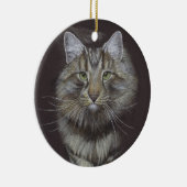 Maine Coon Cat Keramisch Ornament (Rechts)