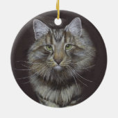 Maine Coon Cat Keramisch Ornament (Achterkant)