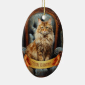 Maine Coon cat Keramisch Ornament (Rechts)