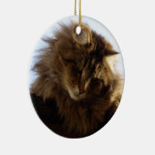 Maine Coon Cat Keramisch Ornament (Rechts)