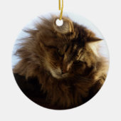 Maine Coon Cat Keramisch Ornament (Voorkant)