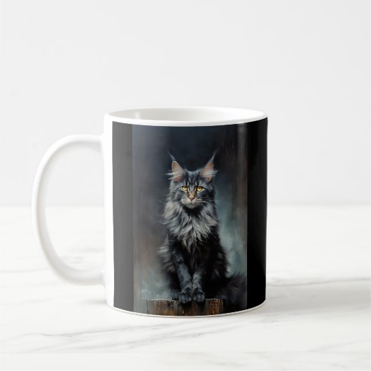 Maine Coon cat Koffiemok (Links)