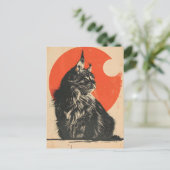 Maine Coon Cat  Kunst Briefkaart (Staand voorkant)