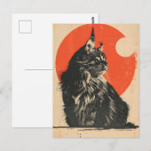 Maine Coon Cat  Kunst Briefkaart (Voorkant / Achterkant)