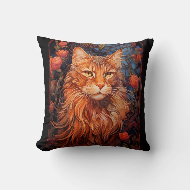 Maine Coon cat Kussen (Voorkant)