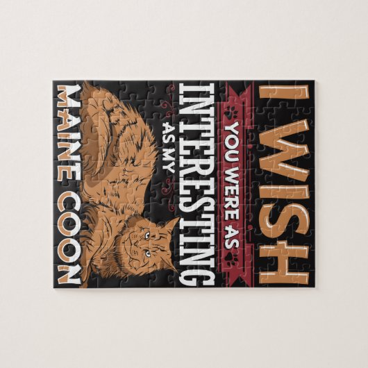 Maine Coon Cat Legpuzzel (Horizontaal)