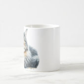 Maine Coon Cat Liefde in Waterverf Koffiemok (Center)