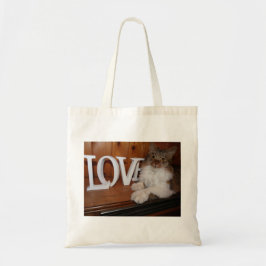 Maine Coon Cat love Tote Bag