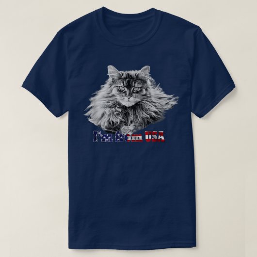 Maine Coon Cat Lover T-shirt (Design voorkant)