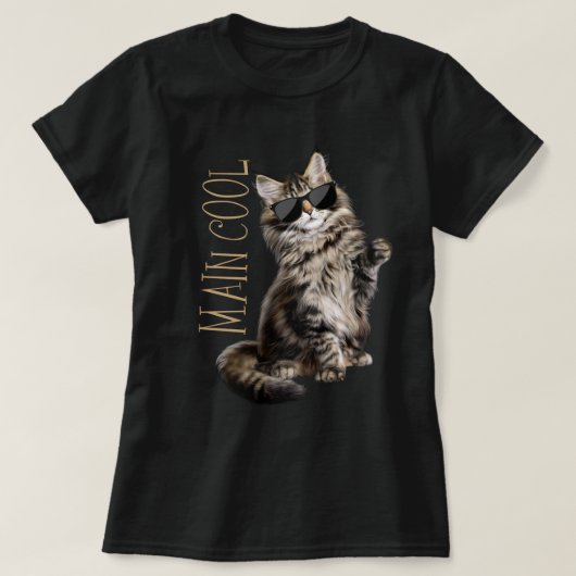 Maine Coon Cat - Main Cool T-shirt (Design voorkant)