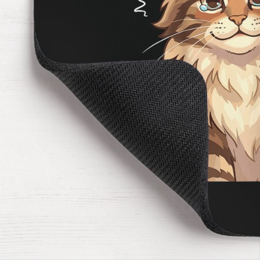 Maine Coon Cat Meme It's Fine I'm Fine Everything' Muismat (Hoek)