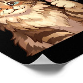 Maine Coon Cat Meme It's Fine I'm Fine Everything' Poster (Hoek)