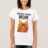 MAINE COON CAT MOM-T-shirts T-shirt (Voorkant)