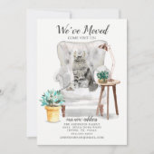 Maine Coon Cat Moving Announement Aankondiging (Voorkant)