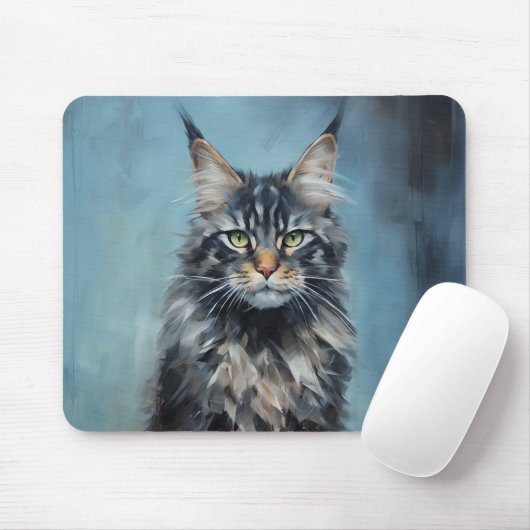 Maine Coon cat Muismat (Met muis)