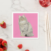 Maine Coon Cat Napkins Servet (Insitu)