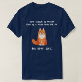 Maine Coon Cat Never Zero T-shirt (Design voorkant)