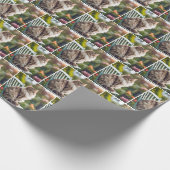 Maine Coon Cat Op Stoel Cadeaupapier (Hoek)