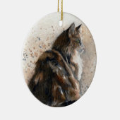 Maine Coon Cat Ornament (Rechts)