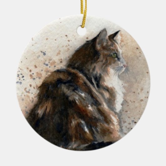 Maine Coon Cat Ornament (Voorkant)