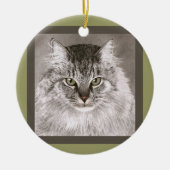Maine Coon Cat Ornament - "Merlin" (Voorkant)