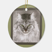 Maine Coon Cat Ornament - "Merlin" (Links)