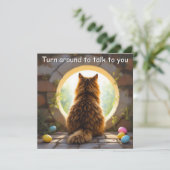 Maine Coon cat - Paasvakantie Kaart (Staand voorkant)