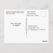  Maine Coon Cat Painted Portret Briefkaart (Achterkant)