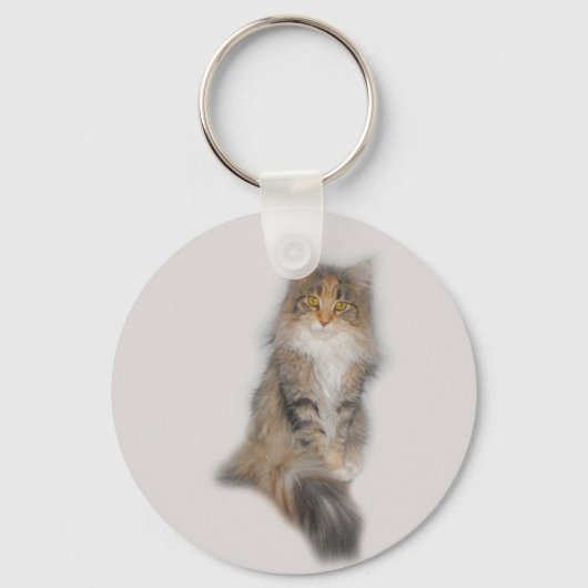 Maine Coon Cat - Patch Sleutelhanger (Voorkant)