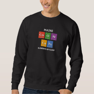 Maine Coon Cat Periodic Table Elements Science Jok Trui