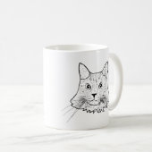 Maine Coon Cat Personalized Koffiemok (Voorkant rechts)