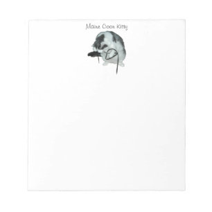 Maine coon cat play-notebook notitieblok