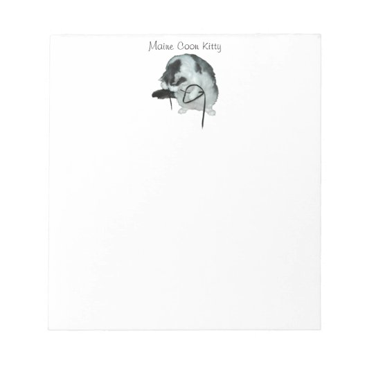 Maine coon cat play-notebook notitieblok (Voorkant)