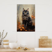 Maine Coon cat Poster (Keuken)