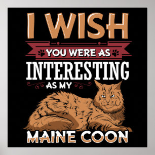 Maine Coon Cat Poster