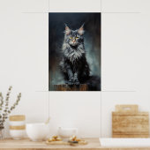Maine Coon cat Poster (Keuken)