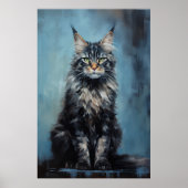 Maine Coon cat Poster (Voorkant)