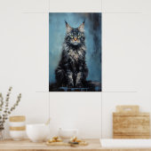 Maine Coon cat Poster (Keuken)
