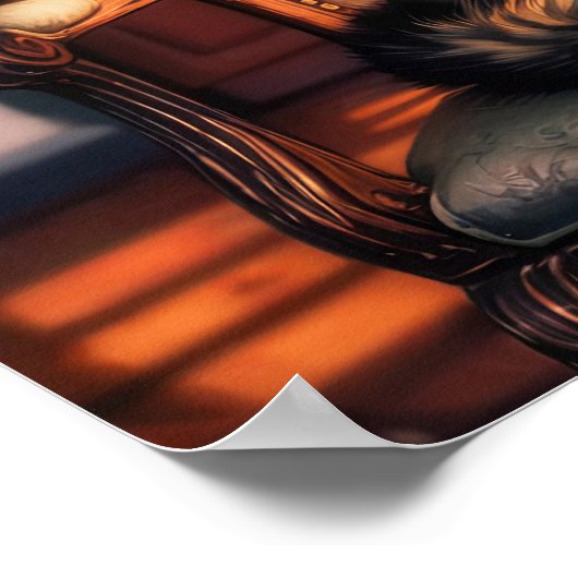 Maine Coon Cat Poster (Hoek)