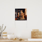 Maine Coon Cat Poster (Keuken)